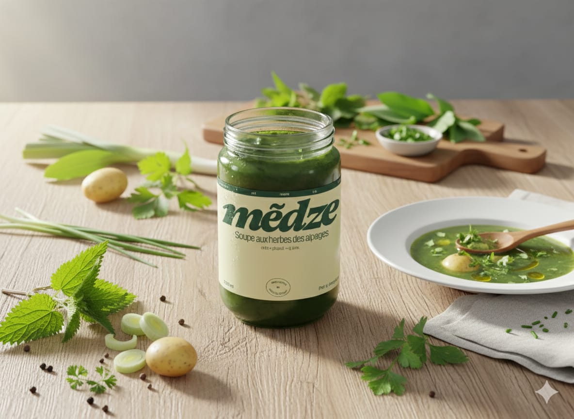 Soupe d'herbes des alpages